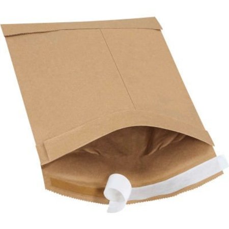 THE PACKAGING WHOLESALERS Self Seal Padded Mailers, #0, 6"W x 10"L, Kraft, 250/Pack ENVB803SS
